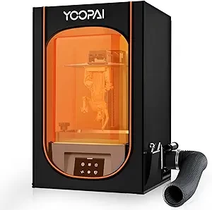 Resin 3D Printer Enclosure with Ventilation, 3D Printer Vented Enclosure Tent Cover Eliminate Odors Dustproof Isolate Noise Compatible with Creality Anycubic Elegoo Series LCD Resin UV 3D Printer