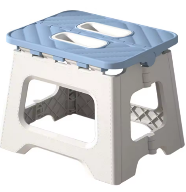 Home Folding Step Stool - Anti-Slip Surface Foot Stool with 8.7 Inch Height - Sturdy & Lightweight Plastic Foldable Step Stool