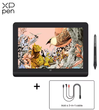 XPPen Artist Pro 16 (Gen 2) Graphics Tablet Monitor 16-inch Drawing Display 16K Pressure Levels 2.5K Resolution Windows Android