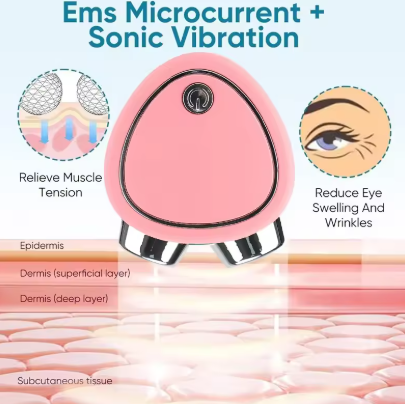 EMS Face Lifting Device Facial Microcurrent Roller Massage Sonic Vibration Skin Tightening Rejuvenation Anti Wrinkle Beauty Care
