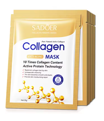 20pcs Hyaluronic Acid Collagen Face Mask skincare Moisturizing Firming Hydrating Facial Masks Sheet Mask Korean Skin Care